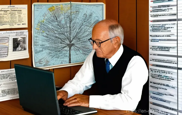 족보와 가문 의식 - **Prompt 1: The First Spark of Ancestral Curiosity**
    "A cozy, warmly lit indoor scene. A woman i...